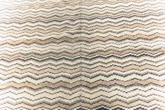 Mid 20th century Moroccan Beige Brown and Black Handmade Wool Rug - 2453237