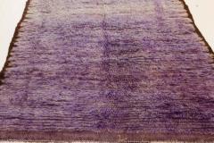 Mid 20th century Moroccan Solid Purple Handwoven Wool Rug - 2441945