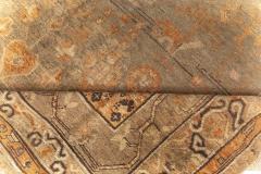Mid 20th century Samarkand Sandy Beige Brown Hand Knotted Wool Rug - 2457078