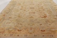 Mid 20th century Spanish Beige Blue Brown Orange Hand Knotted Wool Rug - 2441370