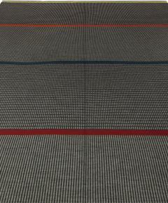 Mid 20th century Striped Gray Swedish Flat Weave Rug by Lagerhem Ullberg - 2439911