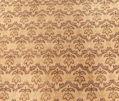 Mid 20th century Turkish Hereke Camel and Brown Handwoven Wool Rug - 2456952