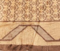 Mid 20th century Turkish Hereke Camel and Brown Handwoven Wool Rug - 2456953