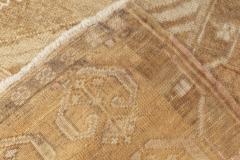 Mid 20th century Turkish Oushak Beige Brown Handmade Wool Rug - 2456922