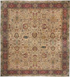 Mid 20th century Turkish Sivas Botanic Handmade Wool Carpet - 2456833