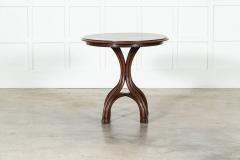 Mid 20thC Michael Thonet Mahogany Top Bistro Table - 3417716