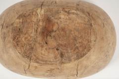 Mid Brown Gorgeous Oval Shaped Swedish Burl Root Wood Bowl - 3393417