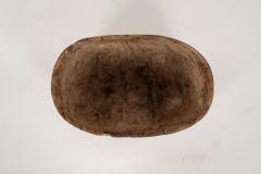Mid Brown Gorgeous Oval Shaped Swedish Burl Root Wood Bowl - 3393419