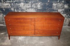 Mid Century 8 draw dresser and mirror by the R Way Furniture Company - 3744680