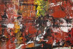 Mid Century Abstract Mixed Media Painting - 3261106