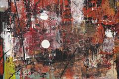 Mid Century Abstract Mixed Media Painting - 3261107