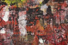 Mid Century Abstract Mixed Media Painting - 3261108