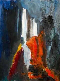 Mid Century Abstract Oil on Canvas - 1770008