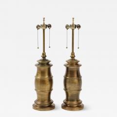 Mid Century Aged Bronze Lamps - 2813251