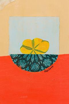 Mid Century Ameican abstract painting by Bernard Mausner - 4514895