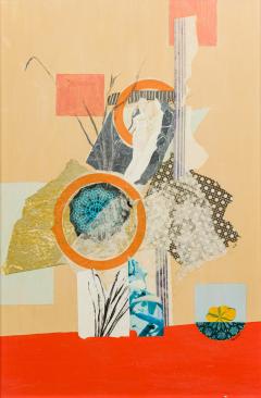 Mid Century Ameican abstract painting by Bernard Mausner - 4527599