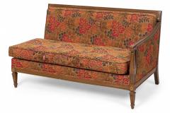 Mid Century American 4 Piece Walnut and Floral Fabric Upholstered Sectional Sofa - 4640113