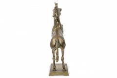 Mid Century American Modern Brass Unicorn Sculpture on Square Base - 4195842