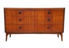 Mid Century American Modern Double Dresser or Cabinet or Credenza in Walnut - 3708579