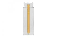 Mid Century American Stainless Steel and Brass Display Pedestal - 4635703