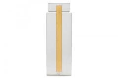 Mid Century American Stainless Steel and Brass Display Pedestal - 4635706
