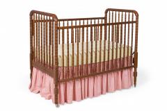 Mid Century American Turned Spindle Lacquered Wood Baby Crib - 4668974