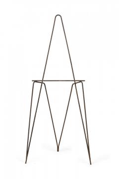 Mid Century American Wrought Iron Minimalist Tripod Easel - 4161853