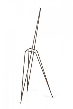 Mid Century American Wrought Iron Minimalist Tripod Easel - 4161854