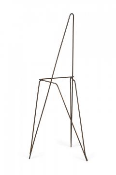 Mid Century American Wrought Iron Minimalist Tripod Easel - 4161855