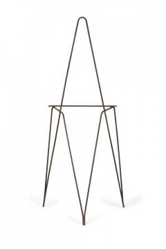 Mid Century American Wrought Iron Minimalist Tripod Easel - 4161856