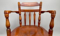 Mid Century Americana Maple Wood Carved Chair Armchair - 3498773