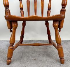 Mid Century Americana Maple Wood Carved Chair Armchair - 3498775