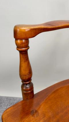 Mid Century Americana Maple Wood Carved Chair Armchair - 3498776