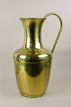 Mid Century Amphora Brass Vase With Handle Floor Vase Austria circa 1940 50s - 4046902