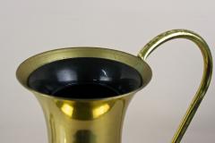 Mid Century Amphora Brass Vase With Handle Floor Vase Austria circa 1940 50s - 4046903