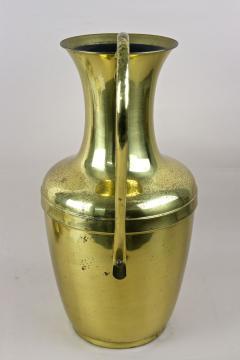 Mid Century Amphora Brass Vase With Handle Floor Vase Austria circa 1940 50s - 4046906