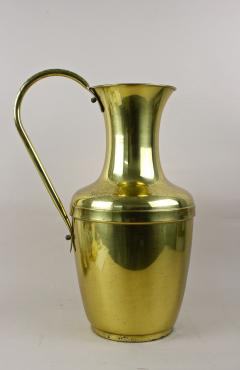 Mid Century Amphora Brass Vase With Handle Floor Vase Austria circa 1940 50s - 4046909