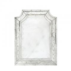 Mid Century Antiqued Venetian Glass Mirror with Etched and Beveled Detailing - 3925950