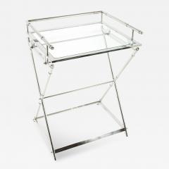 Mid Century Art Deco Glass Top Bar Cart - 167608