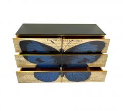 Mid Century Art Deco Style Italian Handcrafted Pop Art Six Drawer Chest Cabinet - 4553023