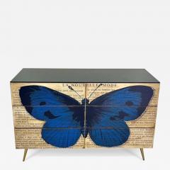 Mid Century Art Deco Style Italian Handcrafted Pop Art Six Drawer Chest Cabinet - 4553743
