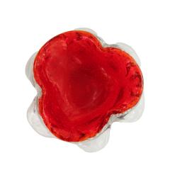 Mid Century Artisan Murano Bullicante Glass Bowl - 2570085