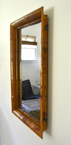 Mid Century Bamboo Wall Mirror - 3249131