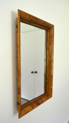 Mid Century Bamboo Wall Mirror - 3249132