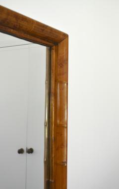 Mid Century Bamboo Wall Mirror - 3249133