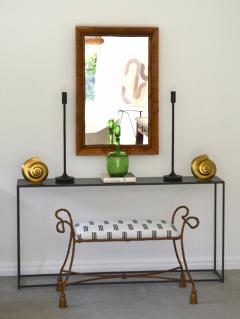 Mid Century Bamboo Wall Mirror - 3249137