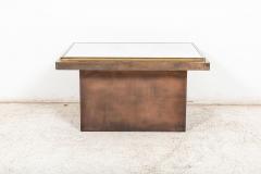 Mid Century Belgium Chrome Bronze Coffee Table - 2476718
