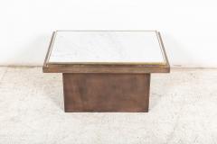 Mid Century Belgium Chrome Bronze Coffee Table - 2476720