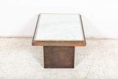Mid Century Belgium Chrome Bronze Coffee Table - 2476724