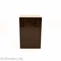 Mid Century Black Acrylic Cube Side End Table - 1870845